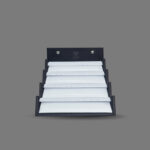 Maleta pequeña de una fila de aretes